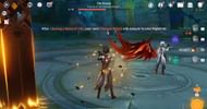 Prompt to attack with Scarlet Nighttide in Genshin Impact (Image via HoYoverse)